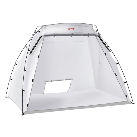 Portable Paint Booth, Large Spray Paint Tent with Built-in Floor & Mesh Screen, 7.5x5.2x5.2ft Painting Shelter for Furniture DIY Hobby & Tool Projects
