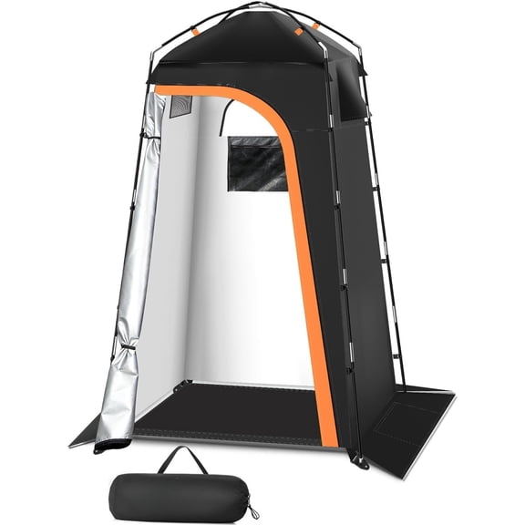 Large Portable Privacy Tent with Mesh Floor, Instant Pop-up Dressing Room & Outdoor Shower Shelter, Lightweight & Sturdy Privacy Screen for Camping, Fishing, Beach & Hiking, Easy Setup Personal Chang