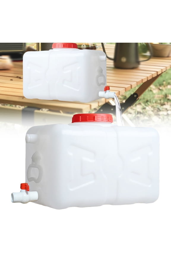 Large Portable Water Container with Spigot  BPA-Free Emergency Water Storage for Camping, Hiking, Car, Outdoor | No Leakage Jug for Picnic, Travel, Survival by Safeglitz