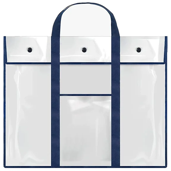Large Poster Storage Bag Heavy Duty Button Closing Large Format Multi-purpose Extra Long Handle Painting Storage Bag