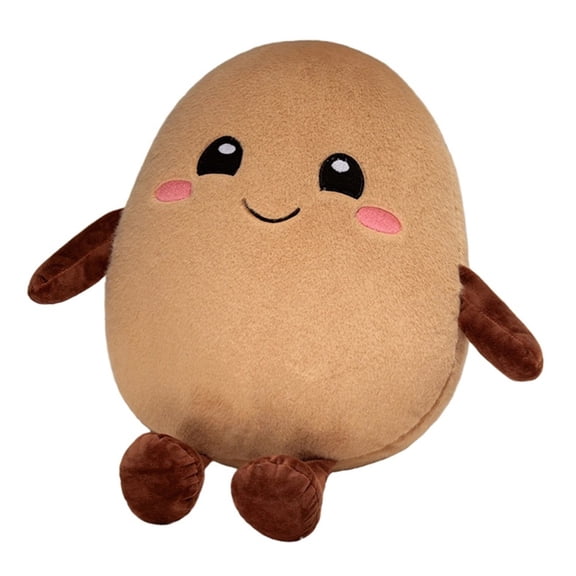 Large Potato Plush Toy 18 Inch Giant Soft Potato Doll Sleeping Cushion Decorative Stuffed Animal Body Pillow for Bedroom Sofa Bed Holiday Gift