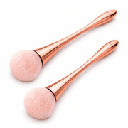 Large Powder Brush Set, 2-Piece Bronzer Makeup Brush and Fluffy Foundation Brush for Face Makeup