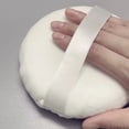thumbnail image 1 of Large Powder Puff Body Powder Puff Ultra Soft Velour Loose Powder Puff with Ribbon Washable Fluffy Makeup Applicator for Body Face Setting Powder 5.1 Inch, 1 of 8