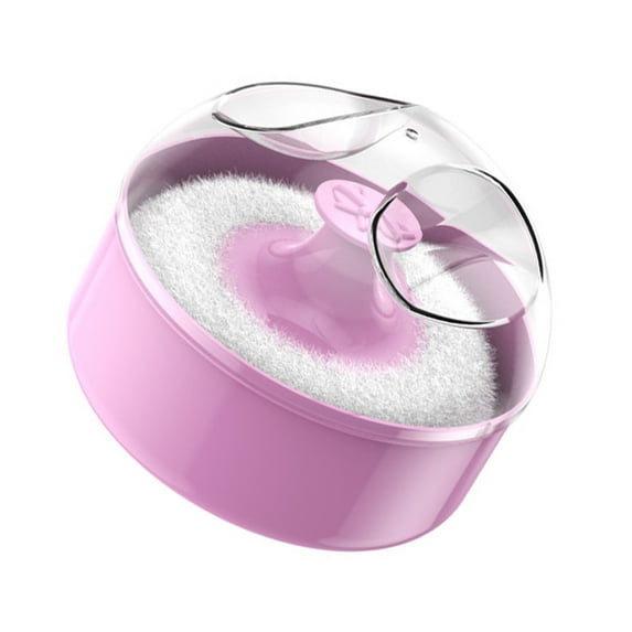 Large Powder Puff with Case Infant Body Powder Puff Empty Loose Powder Box Body Cosmetic Powder Puff & Container