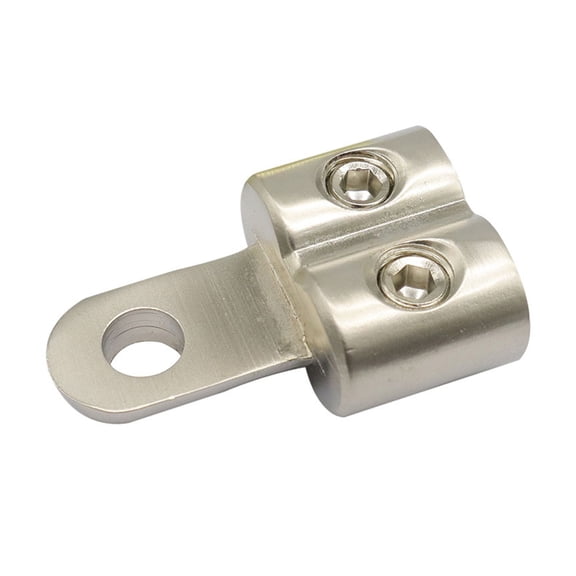 Large Power Auto Sound Distribution Block 2 Way Connection Stereo Amps Splitter Impacts Resistant Covers for Amplifiers