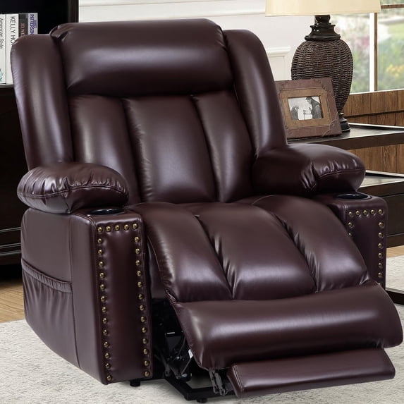 Large Power Lift Recliner Chair for Big and Tall Elderly with Headrest ...