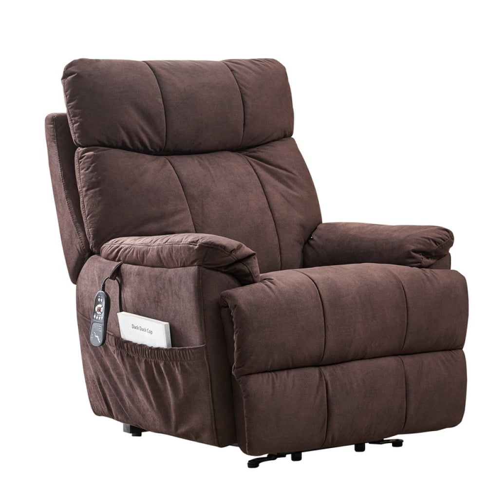 Large Power Lift Recliner Chair with Massage & Heat Overstuffed, Wide