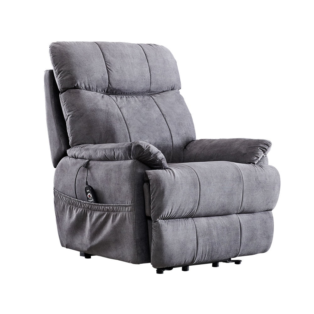 Large Power Lift Recliner Chair with Massage & Heat Overstuffed, Wide
