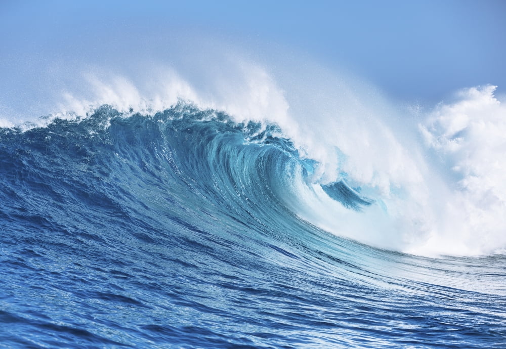 Large Powerful Ocean Wave Canvas Art - Design Pics Vibe Design Pics (16 x 11)