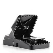 Large Powerful Rat Traps - Kills Instantly with Powerful Steel Spring - Setup in Seconds - Wash & Reuse Over & Over - Hands Free Disposal - Rat Control without Harmful Poisons or Chemicals