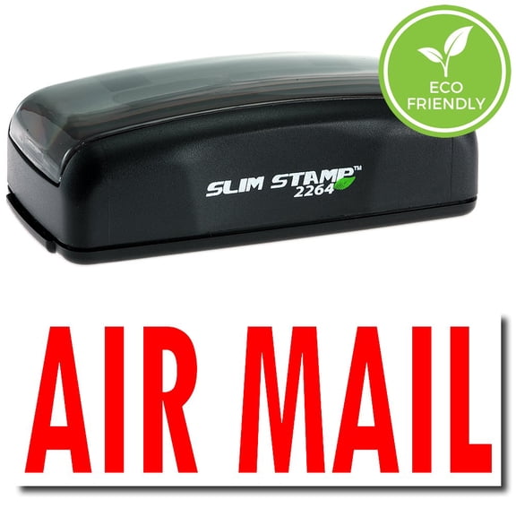 Large Pre-Inked Air Mail Stamp with Black Ink