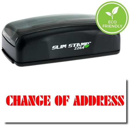 Large Pre-Inked Change Of Address Stamp with Black Ink