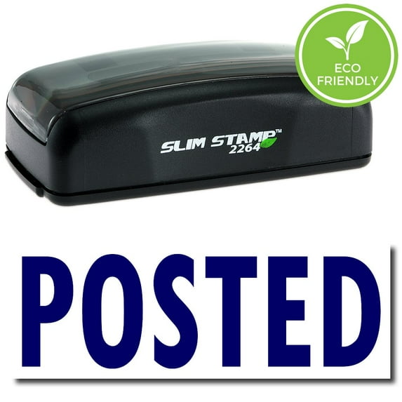 Large Pre-Inked Posted Stamp with Red Ink