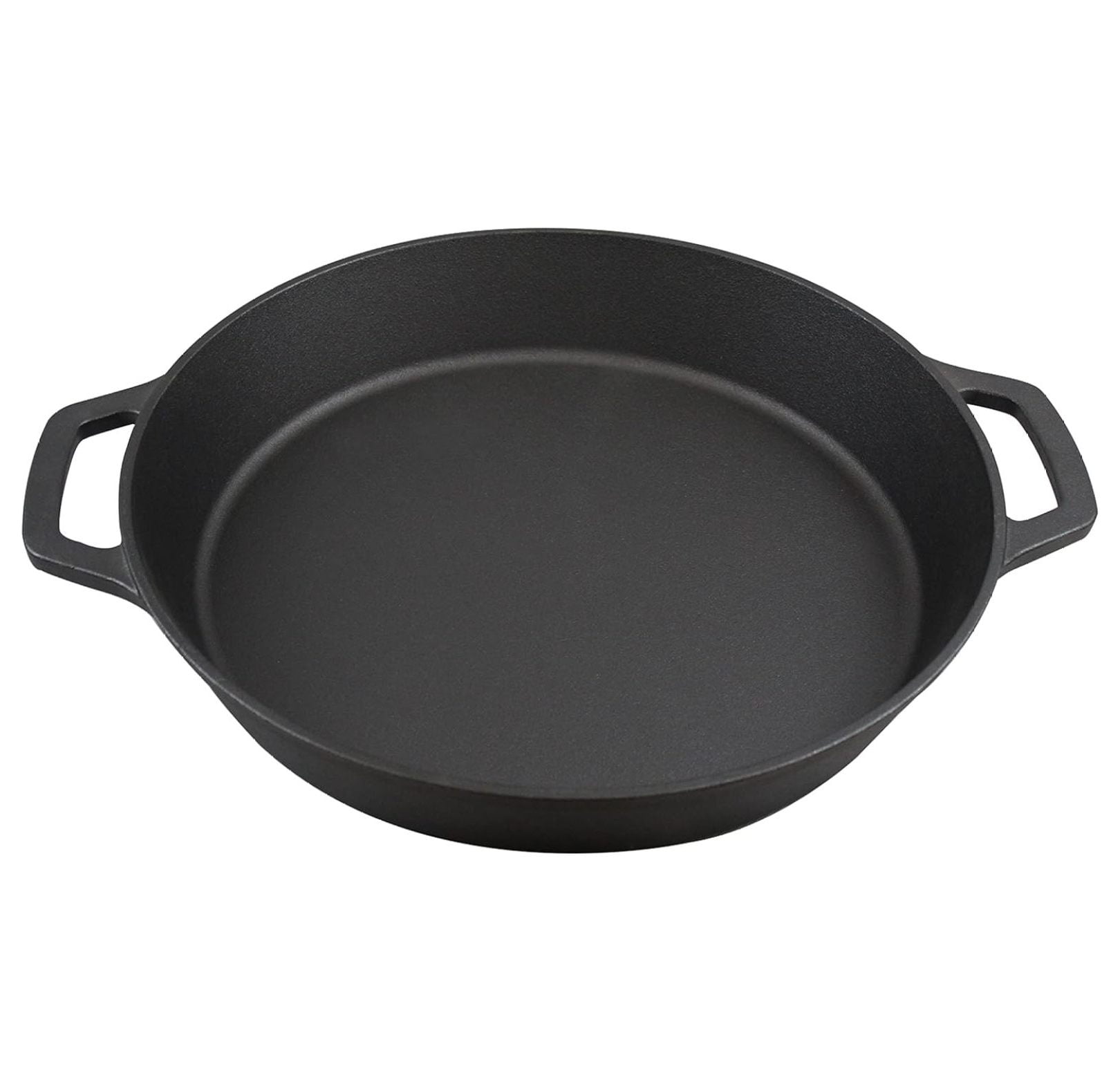 Large PreSeasoned Cast iron Skillet 17" with Dual Handles Outdoor