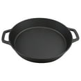 Large PreSeasoned Cast iron Skillet 17" with Dual Handles Outdoor