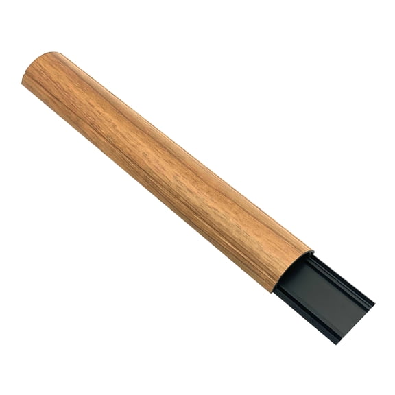 Large Premium Cable Shield Floor Cord Cover | Length: 36" | Color: Medium Oak | 1 Piece