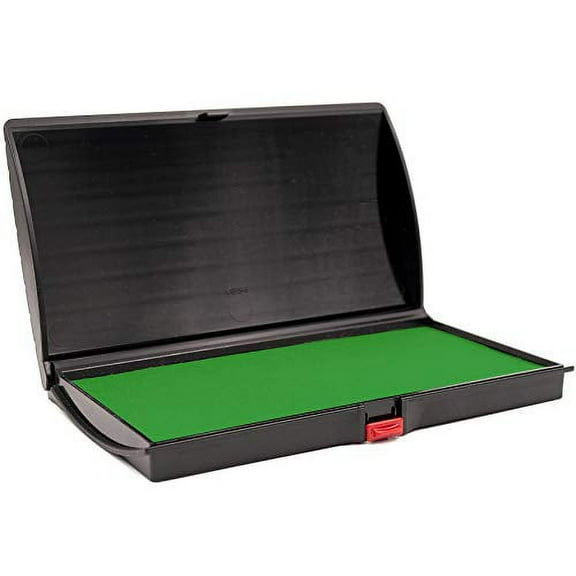 Large Premium Green Ink Stamp Pad - 3" by 6" - Quality Felt Pad