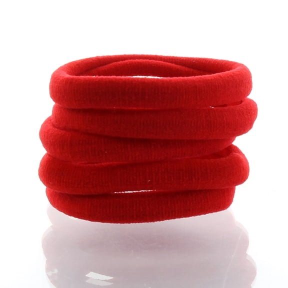 Large Premium Ponytail Hair Bands Red 1000pcs