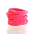 thumbnail image 1 of Large Premium Seamless Ponytail Hair Bands Neon Pink 100pcs, 1 of 6
