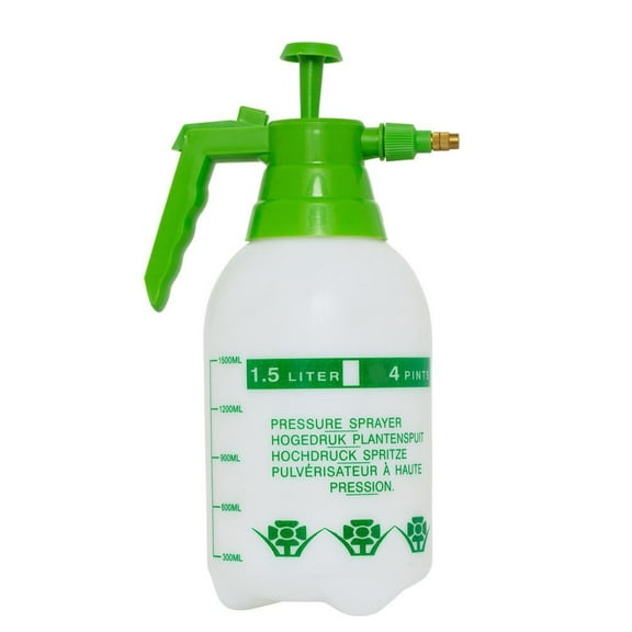 Large Pressurized Pump Plant Water Mister Sprayer - 1.5 Liter Used for Watering The Lawn Garden Waters, or for The Professional Gardener , Adjustable Brass Nozzle Foliage Sprayer