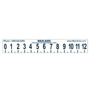 Large Print 12 inch Ruler with Braille illustrated alphabet on reverse -not tactile-educational
