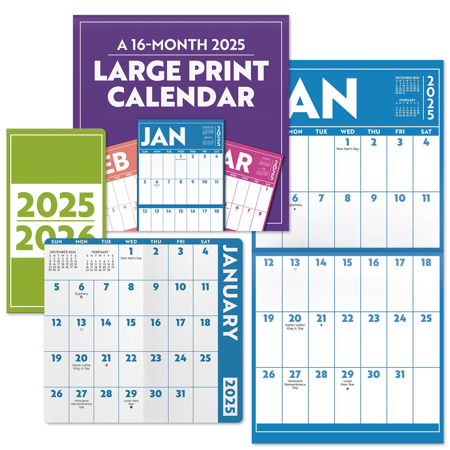 Large Print 2025 Calendar and Pocket Planner - Walmart.com large-print-2025-calendar-and-pocket-planner-walmart-com