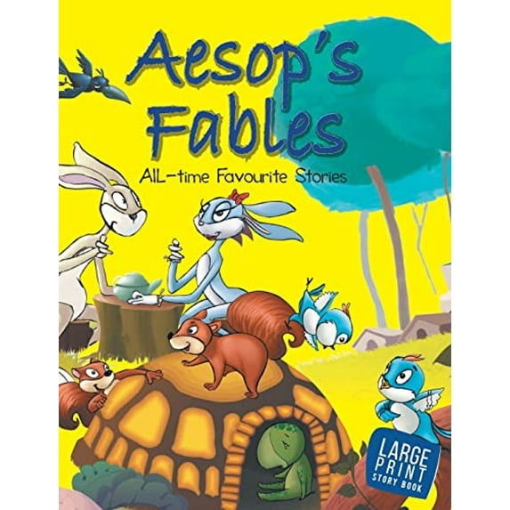 Pre-Owned Large Print: Aesops Fables All Time Favourite Stories: Large Print Hardcover