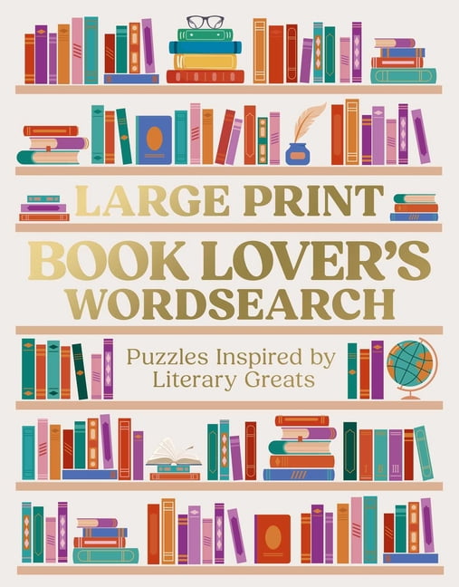 Large Print Book Lover's Wordsearch, (Paperback)