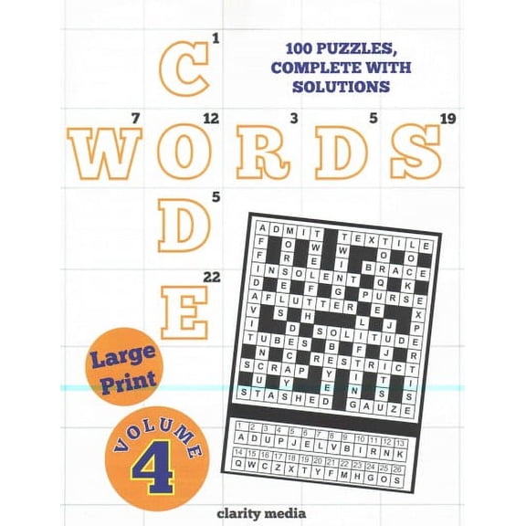 Large Print Code Words Volume 4 (Paperback) by Clarity Media