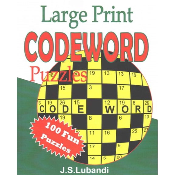 Large Print Codeword Puzzles: Large Print Codeword Puzzles (Paperback)(Large Print)