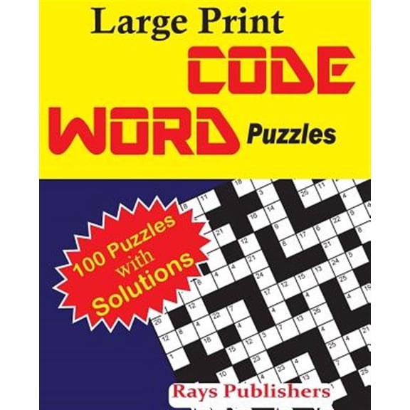 Large Print Codeword Puzzles (Paperback) by Rays Publishers