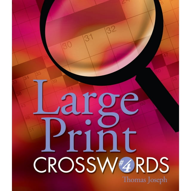 Large Print Crosswords: Large Print Crosswords #4 (Paperback)(Large Print)