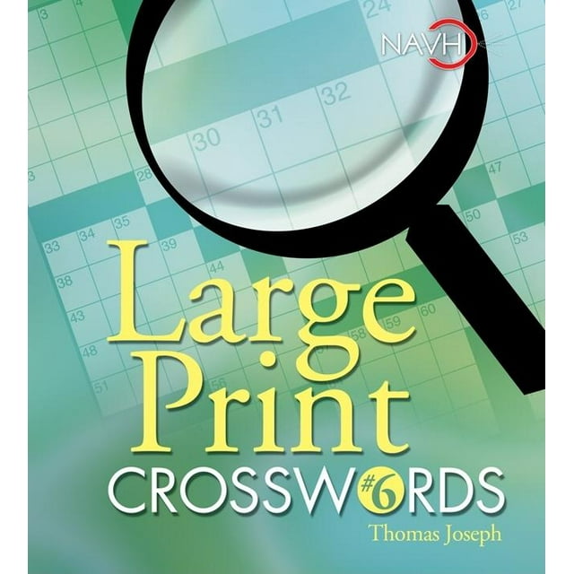 Large Print Crosswords: Large Print Crosswords #6 (Paperback)(Large Print)