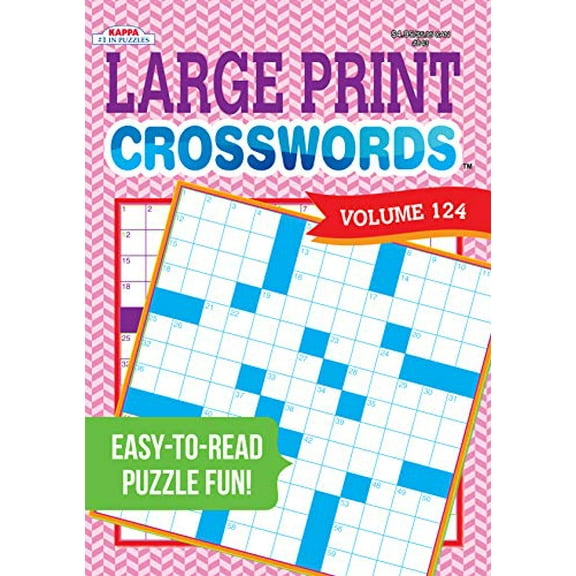 Pre-Owned Large Print Crosswords Puzzle Book-Volume 124 (Paperback) 1559931914 9781559931915