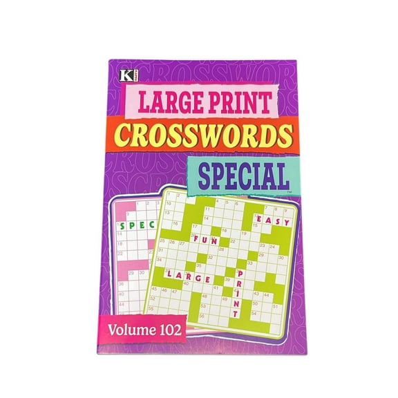 Large Print Crosswords Special Relaxing Puzzles Made Easy to Read