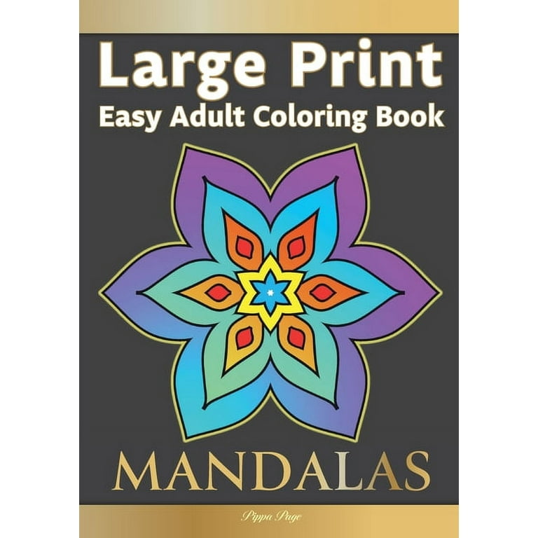 Mandalas: An Easy Large Print Adult Coloring Book Activity for Alzheimer's  Patients and Seniors With Dementia (Paperback)