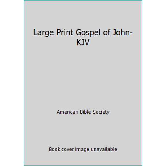 Pre-Owned Large Print Gospel of John-KJV (Paperback) 158516819X 9781585168194