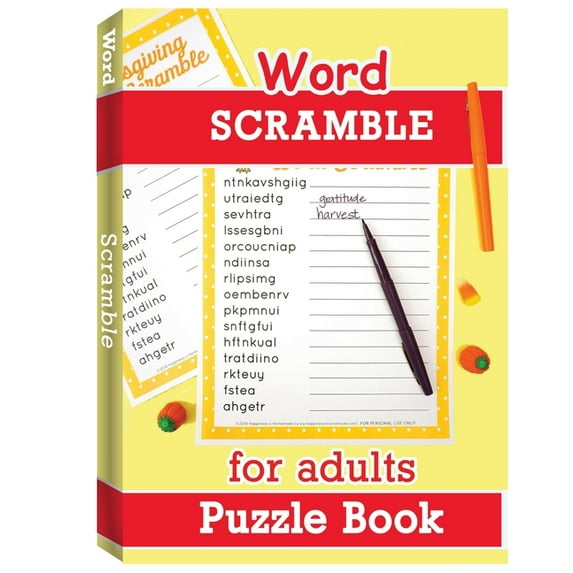 Large Print : Jumble Word Puzzle Books, Word Puzzle Game (Word Scramble Puzzle Book for Adults Edition) (Paperback)(Large Print)