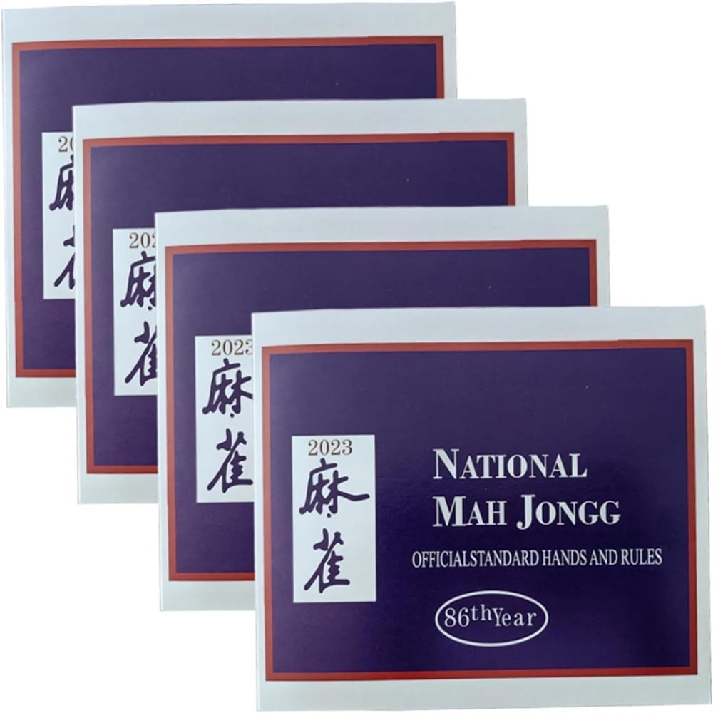 Large Print Mahjong Scorecard, Mahjong Playing Cards, National Mah ...