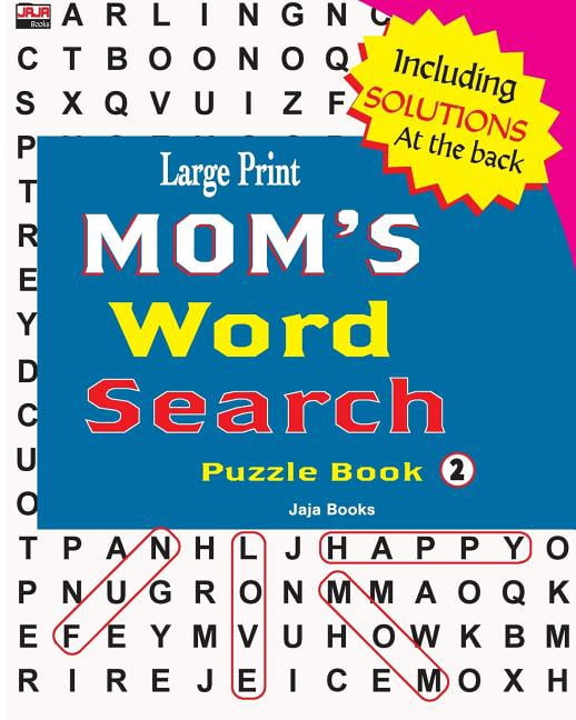 Large Print MOM'S Word Search Puzzle Book, Vol. 2, (Paperback)