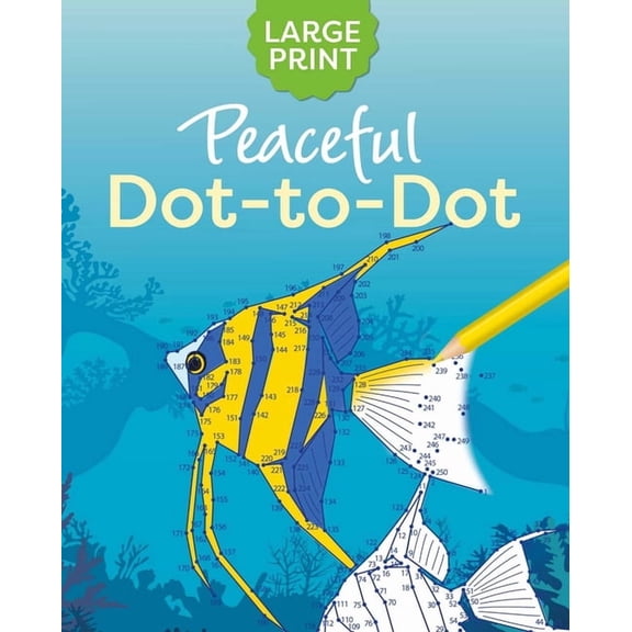 Large Print Peaceful Dot-To-Dot, (Paperback)