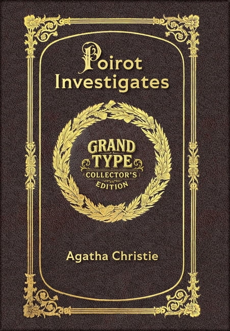 Large Print - Poirot Investigates - Grand Type Collector's Edition - Matte Hardcover with Dust Jacket, (Hardcover)