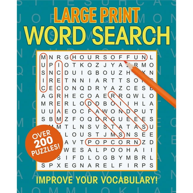 Large Print Puzzle Books: Large Print Word Search (Paperback)(Large ...