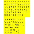 thumbnail image 1 of Large Print Stickers / Labels - Black Print on Yellow Background, 1 of 1