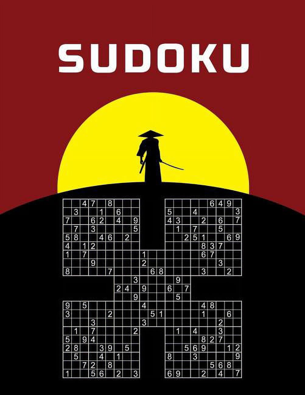 Large Print Sudoku - Samurai: Easy To Read 500 Hard Puzzles Overlapping Into 100 Samurai Style Puzzle Book With Solution, (Paperback)