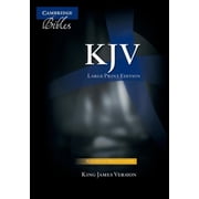 Large Print Text Bible-KJV, Hardcover