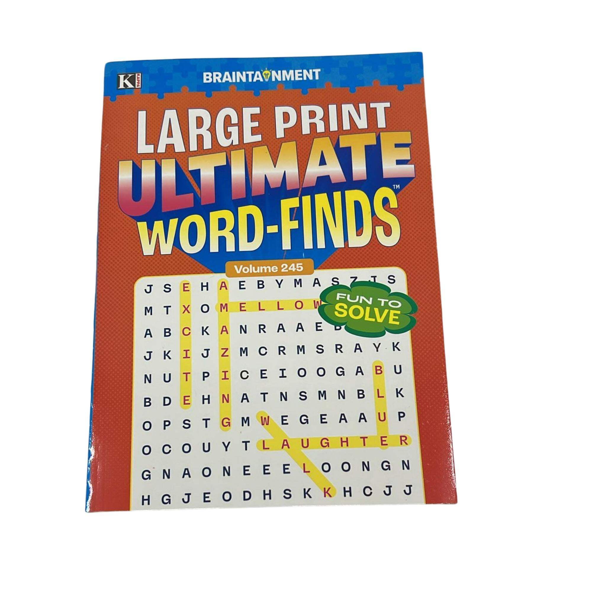 Large Print Ultimate Word-Finds for Kids vol 245 – A Fun, Challenging ...