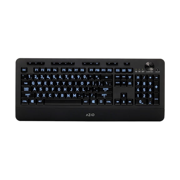 Large Print Vision 5-Color Backlit Keyboard- USB