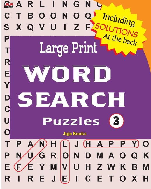 Large Print WORD SEARCH Puzzles 3, (Paperback)