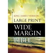 Large Print Wide Margin Bible-KJV Large Print Hardcover
